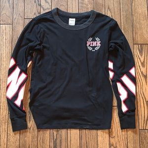 Black PINK T-shirt.